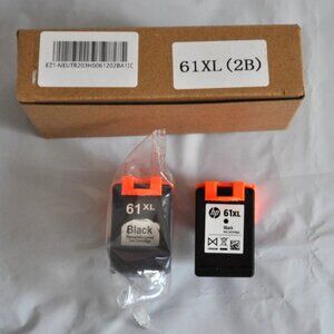 NEW 2 pk. 61XL Ink BLACK High Yield HP ENVY 4500 4501 4502 4504 5530 5531 5535